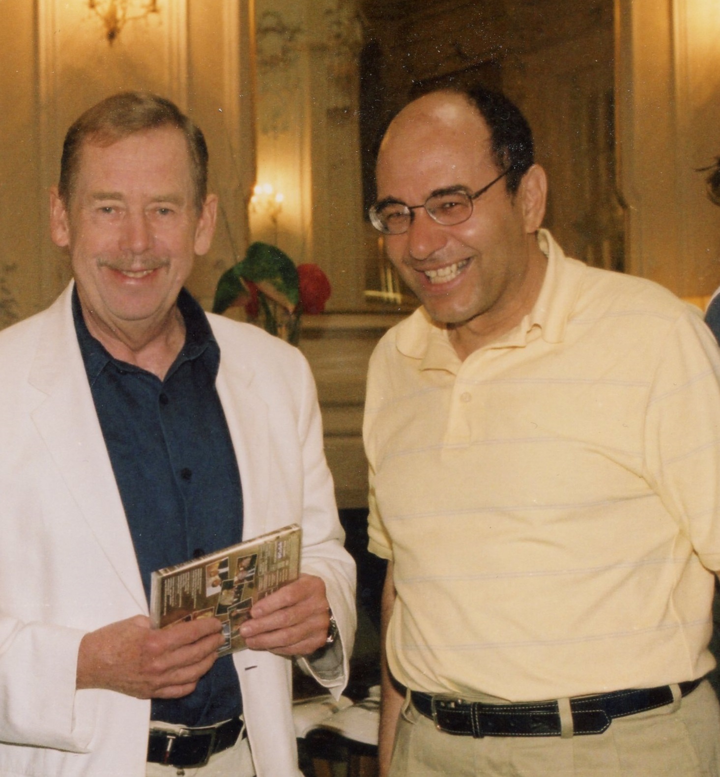With Vaclav Havel 